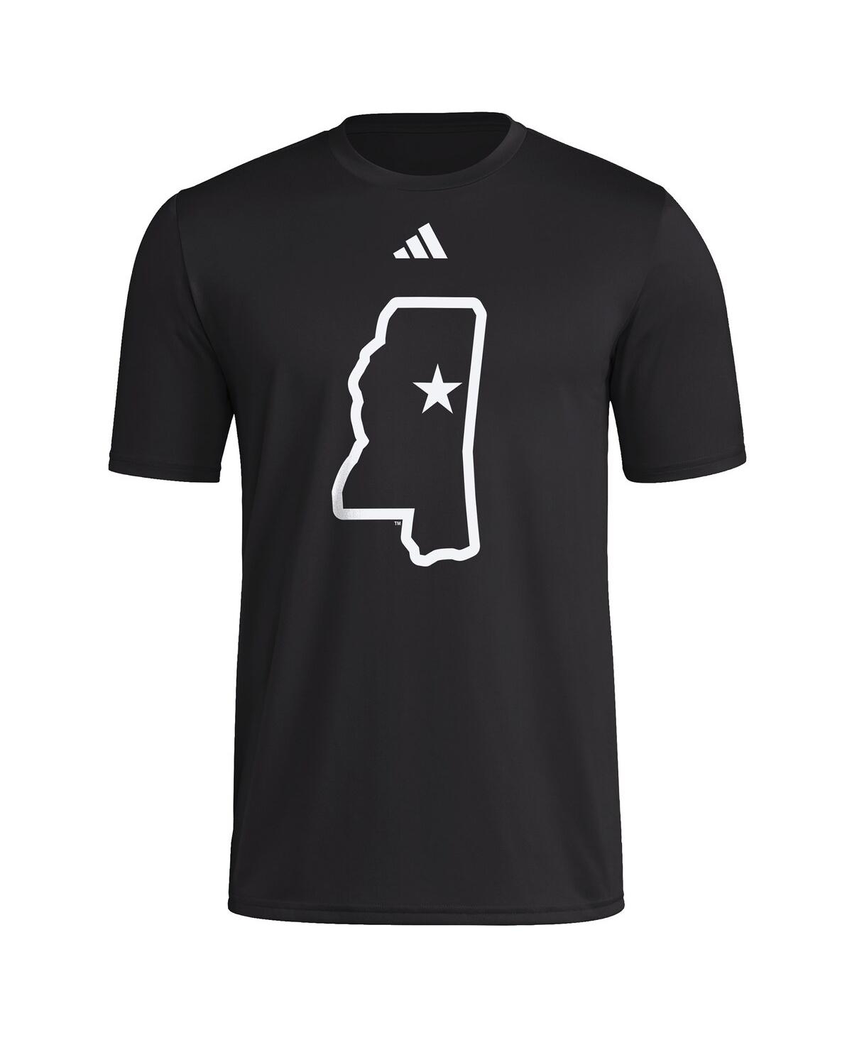Adidas Men's Black Mississippi State Bulldogs Strategy Pre-Game T-Shirt