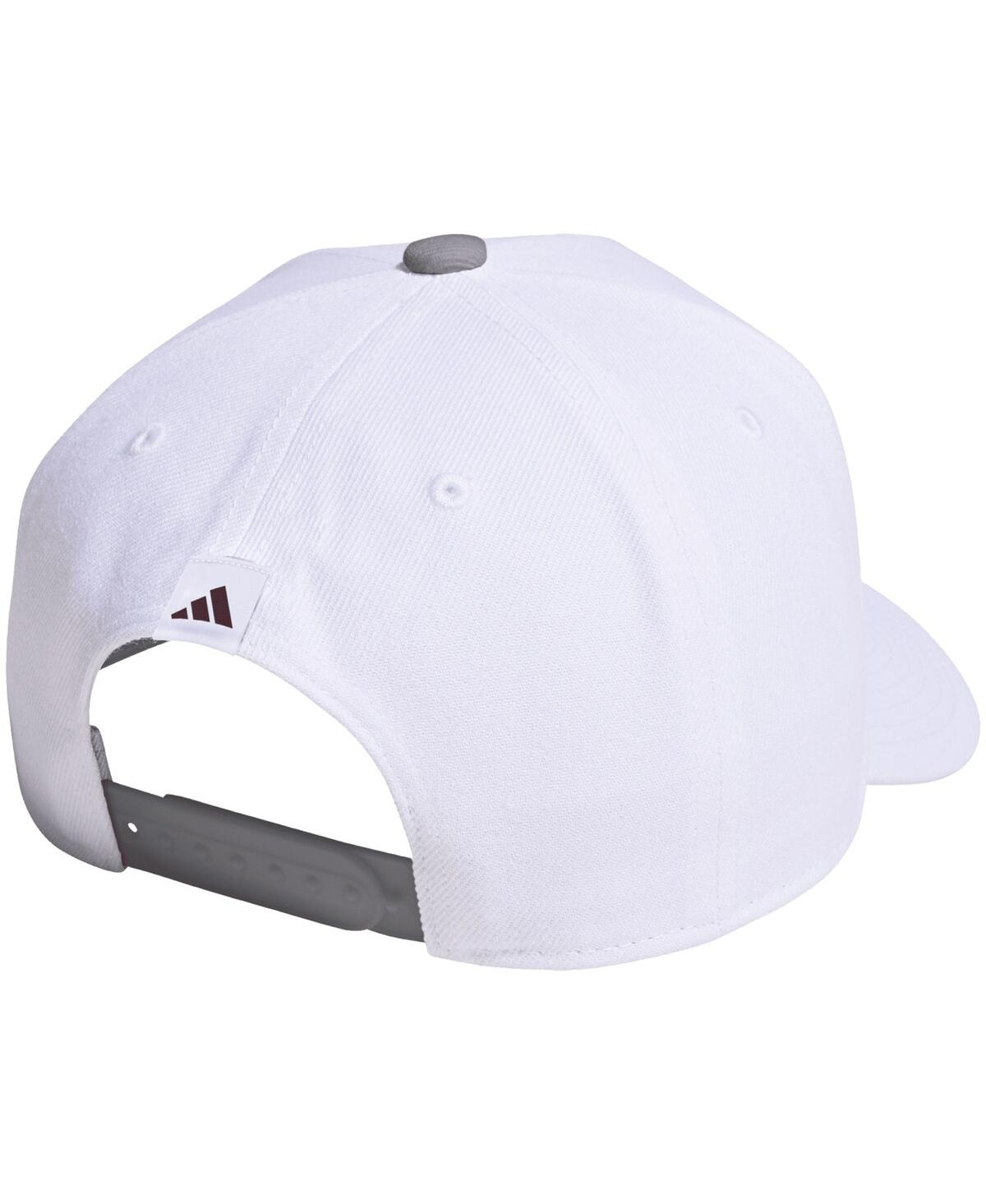 Adidas Originals Men's And Women's White Texas A M Aggies Locker Room A-frame Adjustable Hat In White