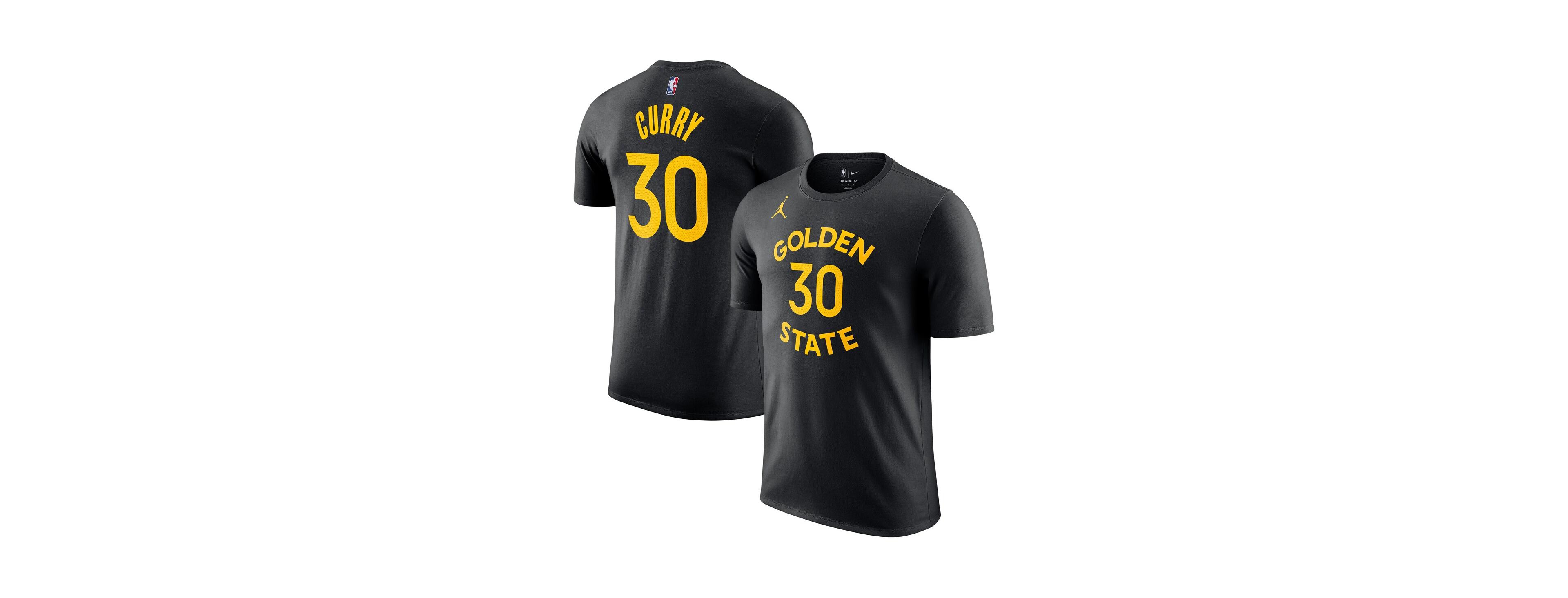 Jordan Men's Stephen Curry Black Golden State Warriors Statement Edition Name Number T-Shirt