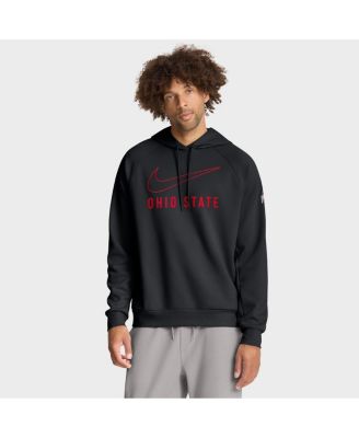 Nike - Men's Black Ohio State Buckeyes Premium Raglan&nbsp;Performance Pullover Hoodie