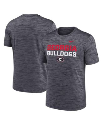 Nike - Men's Black Georgia Bulldogs Campus Center Stack Velocity Performance T-Shirt