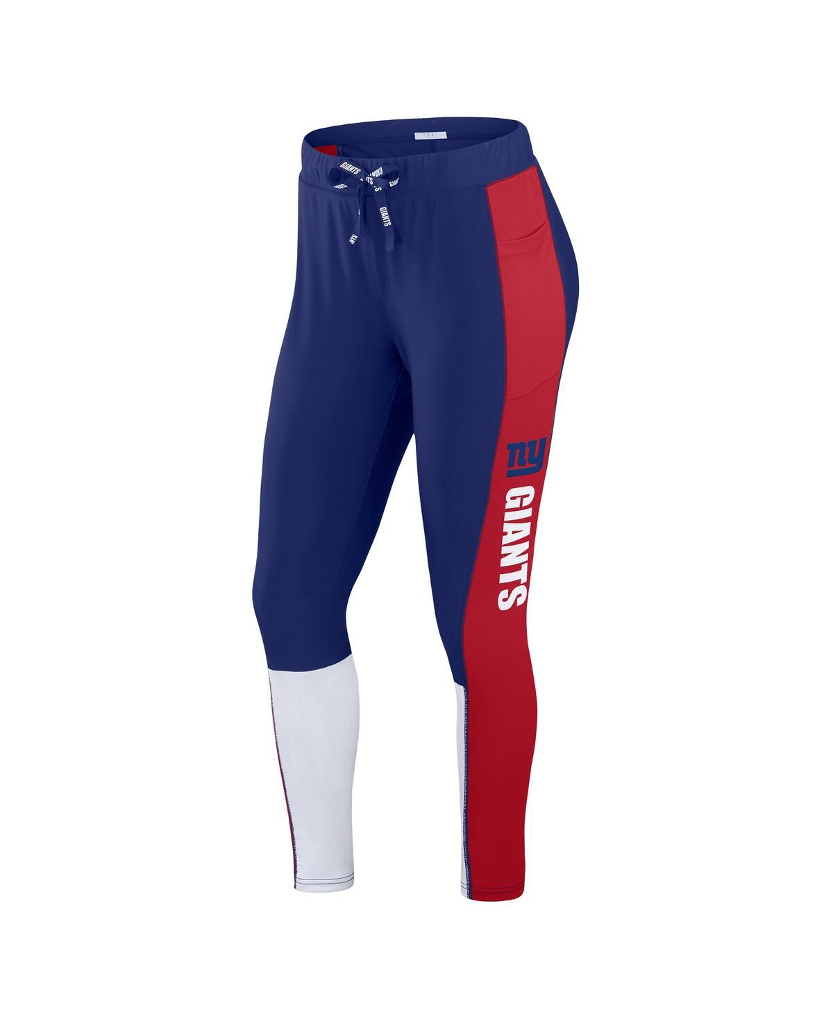 Wear By Erin Andrews Women's Royal/red New York Giants Color-block Leggings In Blue