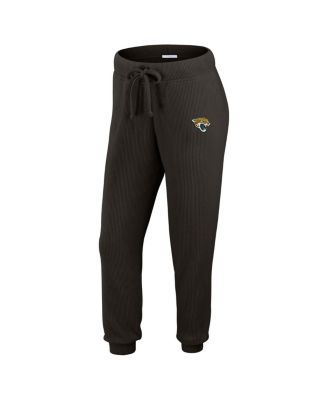 Women's 2-Piece Black Jacksonville Jaguars Knitted Tri-Blend Long Sleeve T-Shirt and Pants Lounge Set