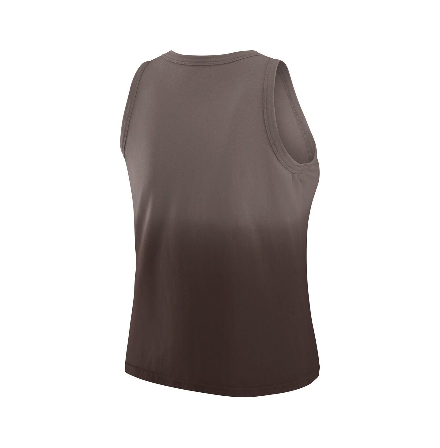 Женский топ WEAR by Erin Andrews x Gracie Hunt Brown Cleveland Browns Ombre — фото 2