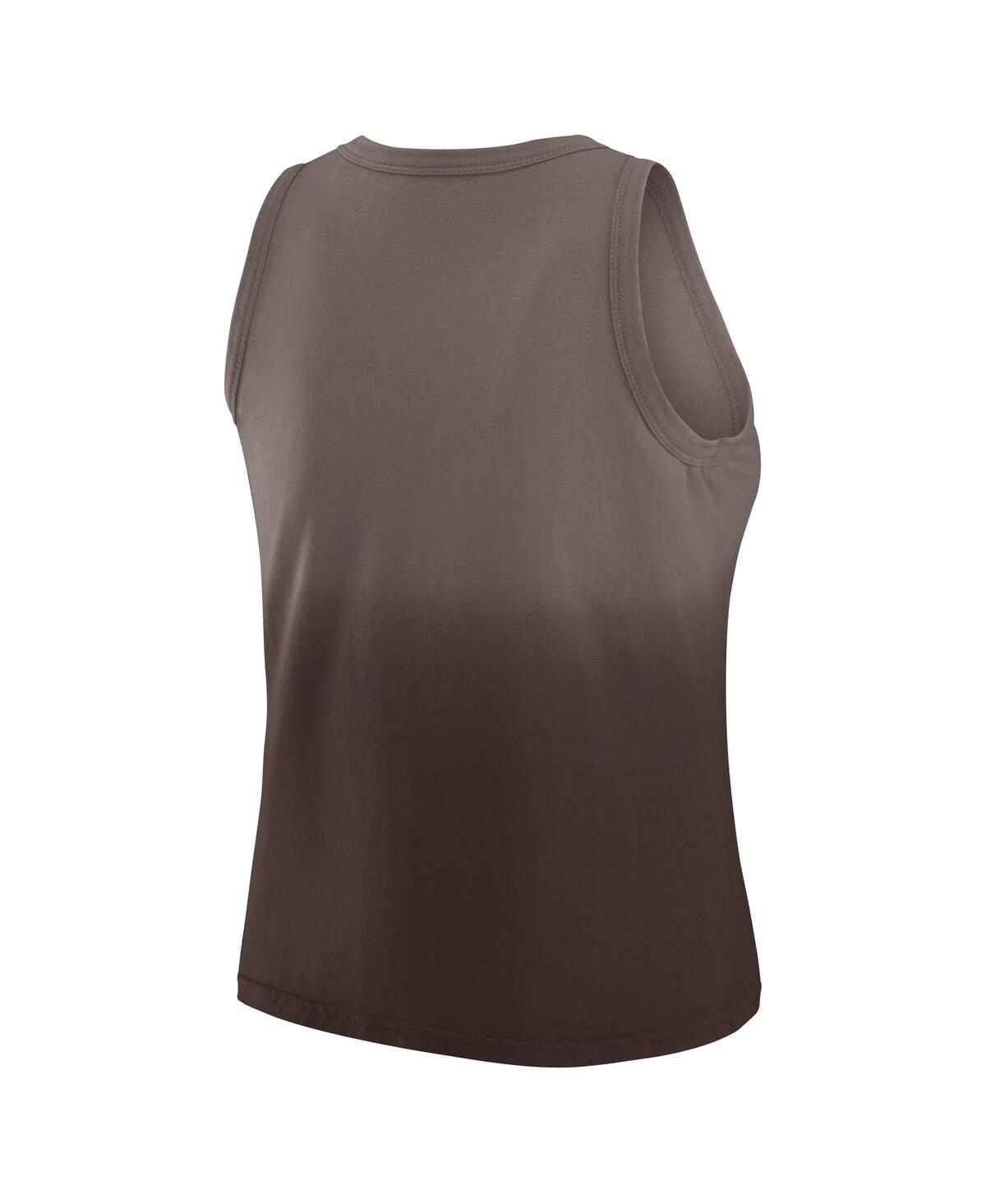 Wear By Erin Andrews Women's X Gracie Hunt Brown Cleveland Browns Ombre Tank Top In Brown