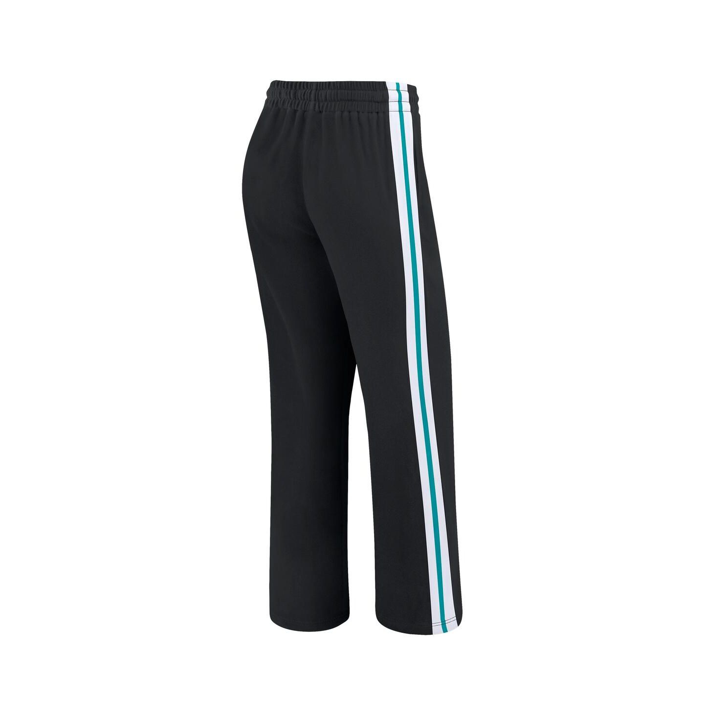 Женские брюки WEAR by Erin Andrews Black Miami Dolphins Color Block Straight Leg — фото 3