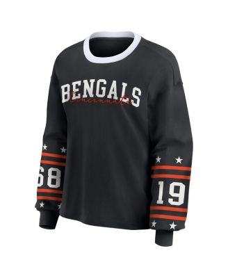 Women's Black Cincinnati Bengals Sport Long-Sleeve T-Shirt