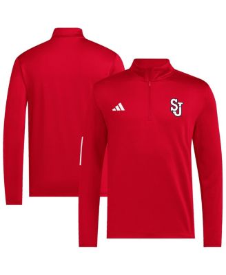 adidas - Men's Red St. John's Red Storm Half-Zip Pullover Golf Jacket