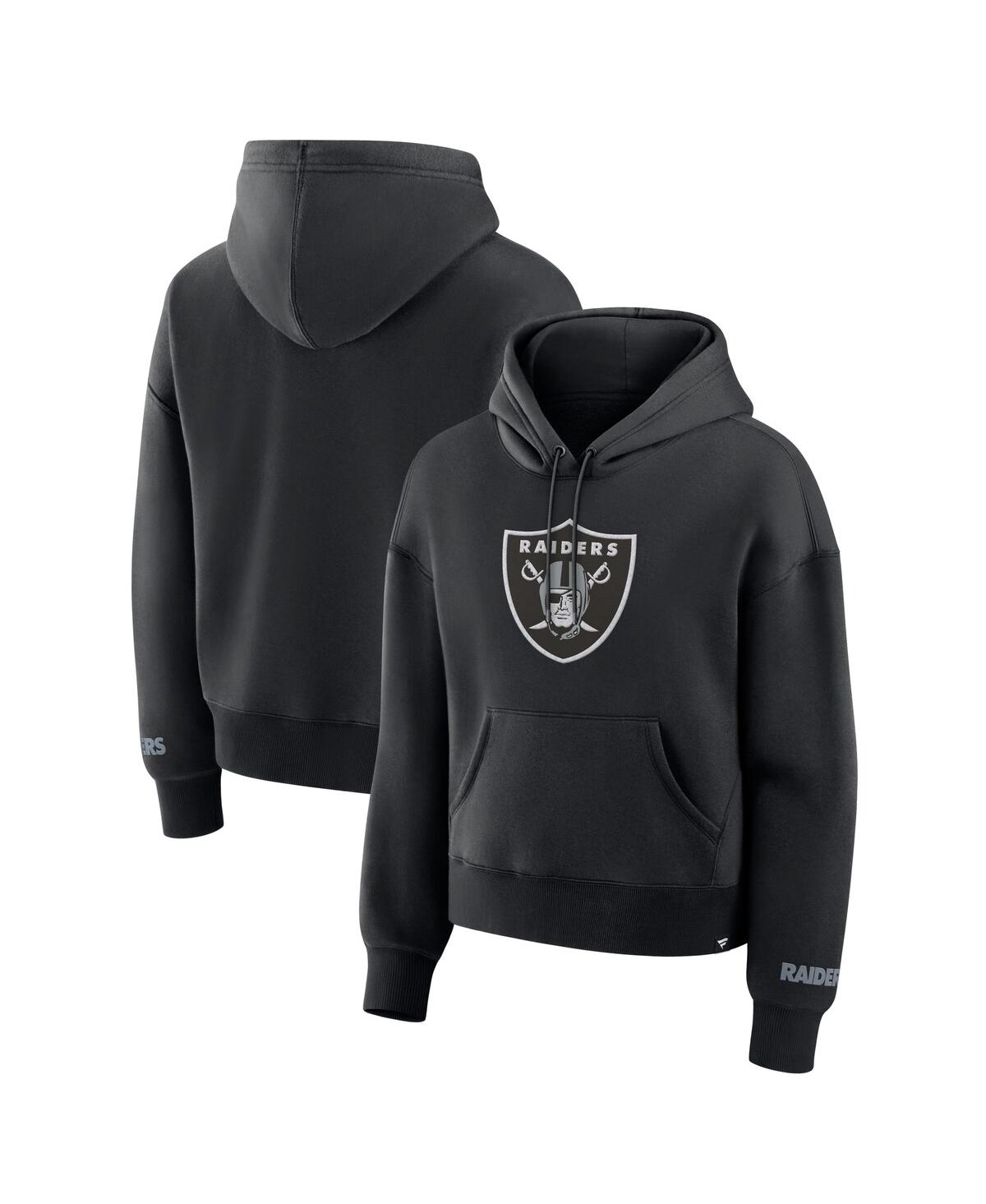 Fanatics Women's Black Las Vegas Raiders Legacy Fleece Pullover Hoodie In Black