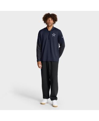 Men's Navy Dallas Cowboys Sideline Dri-FIT Half-Zip Pullover