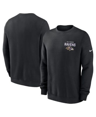 Nike - Men's Black Baltimore Ravens Primetime Club Fleece Pullover Sweatshirt