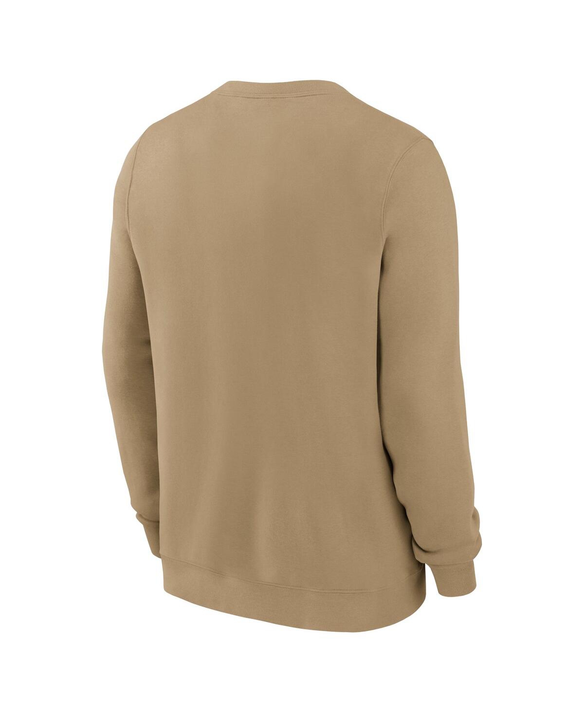 Nike Men's Tan Miami Dolphins Swing Pass Rewind Club Pullover Sweatshirt