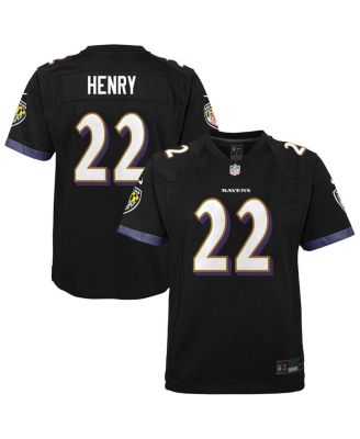 Nike - Big Boys and Girls Derrick Henry Black Baltimore Ravens Team Game Jersey