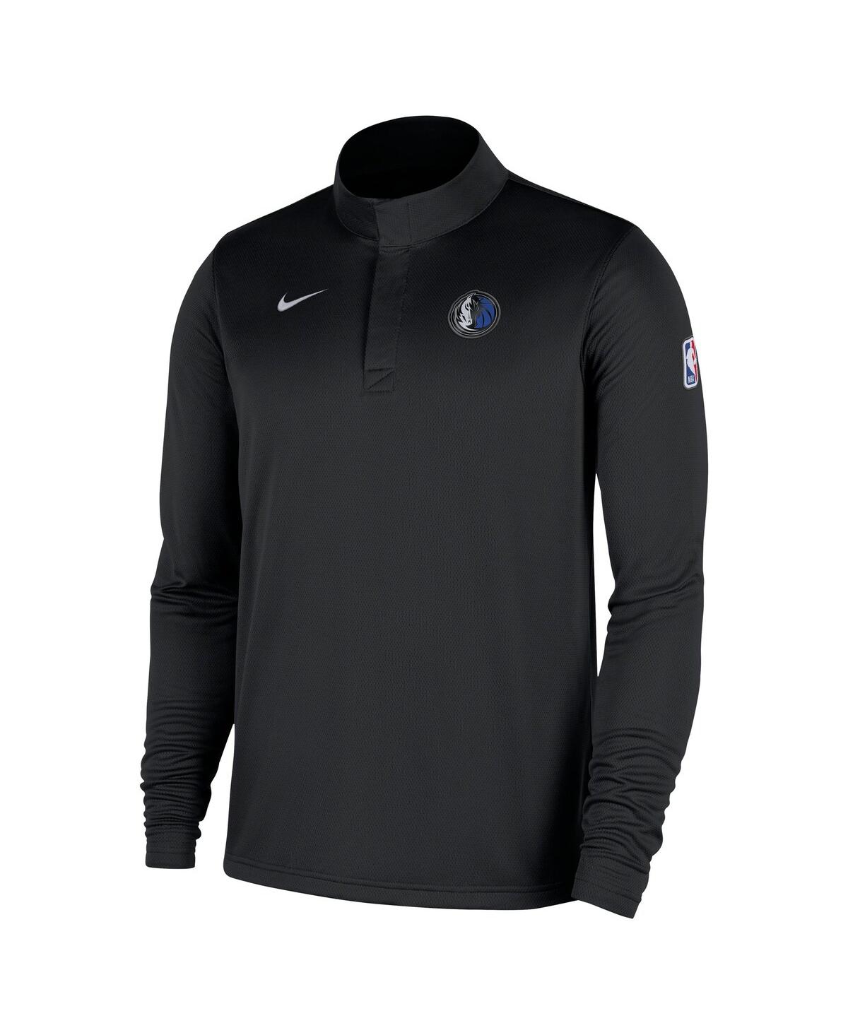 Nike Men's Black Dallas Mavericks 2025/26 Authentic Coaches Quarter-zip Dri-fit Top In Black
