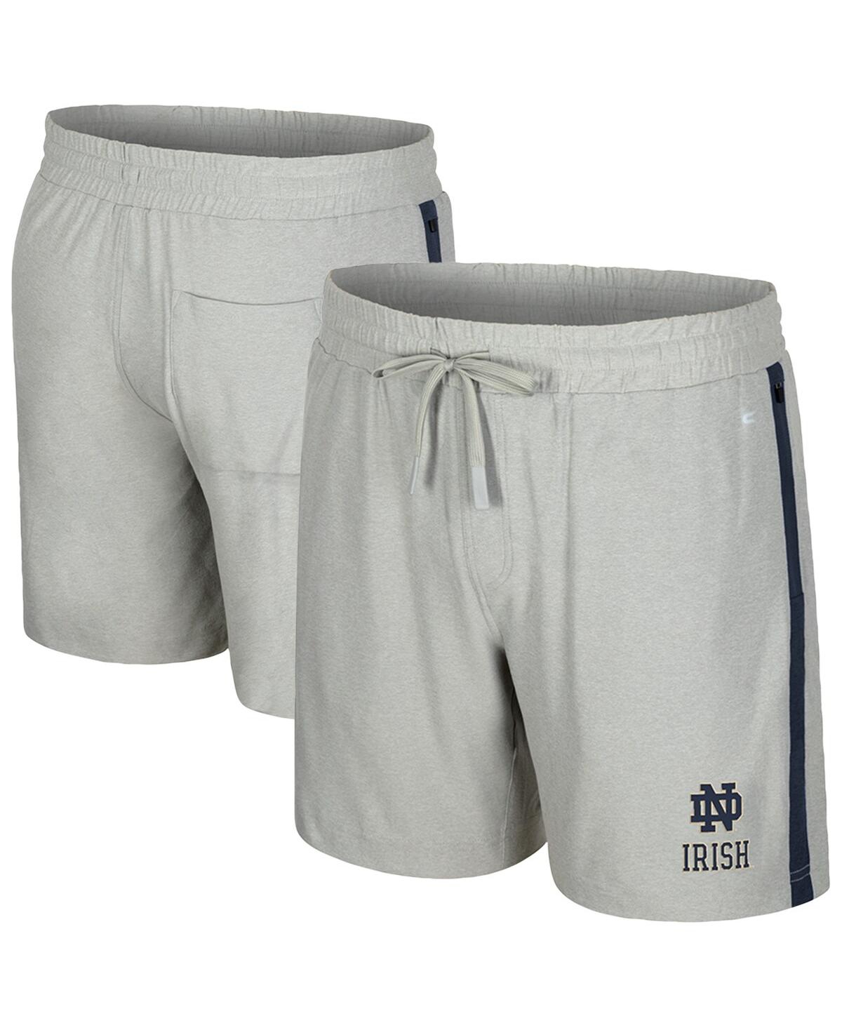 Colosseum Men's Gray Notre Dame Fighting Irish Mac Shorts