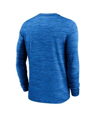 Men's Blue UCLA Bruins 2025 Sideline Velocity Performance Long Sleeve T-Shirt