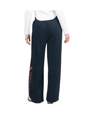 Women's Navy Houston Texans Field Wide Leg Sweatpants