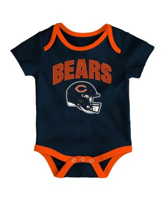 Baby Boys and Girls 3-Pack Chicago Bears All Day Play Bodysuit Set