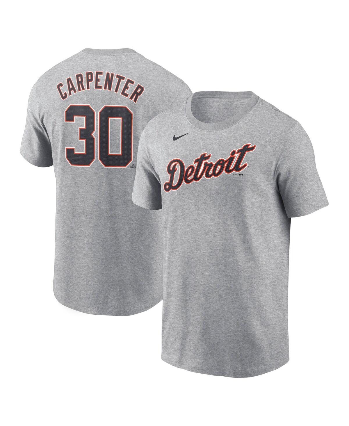 Nike Men's Kerry Carpenter Gray Detroit Tigers Fuse Name Number T-Shirt