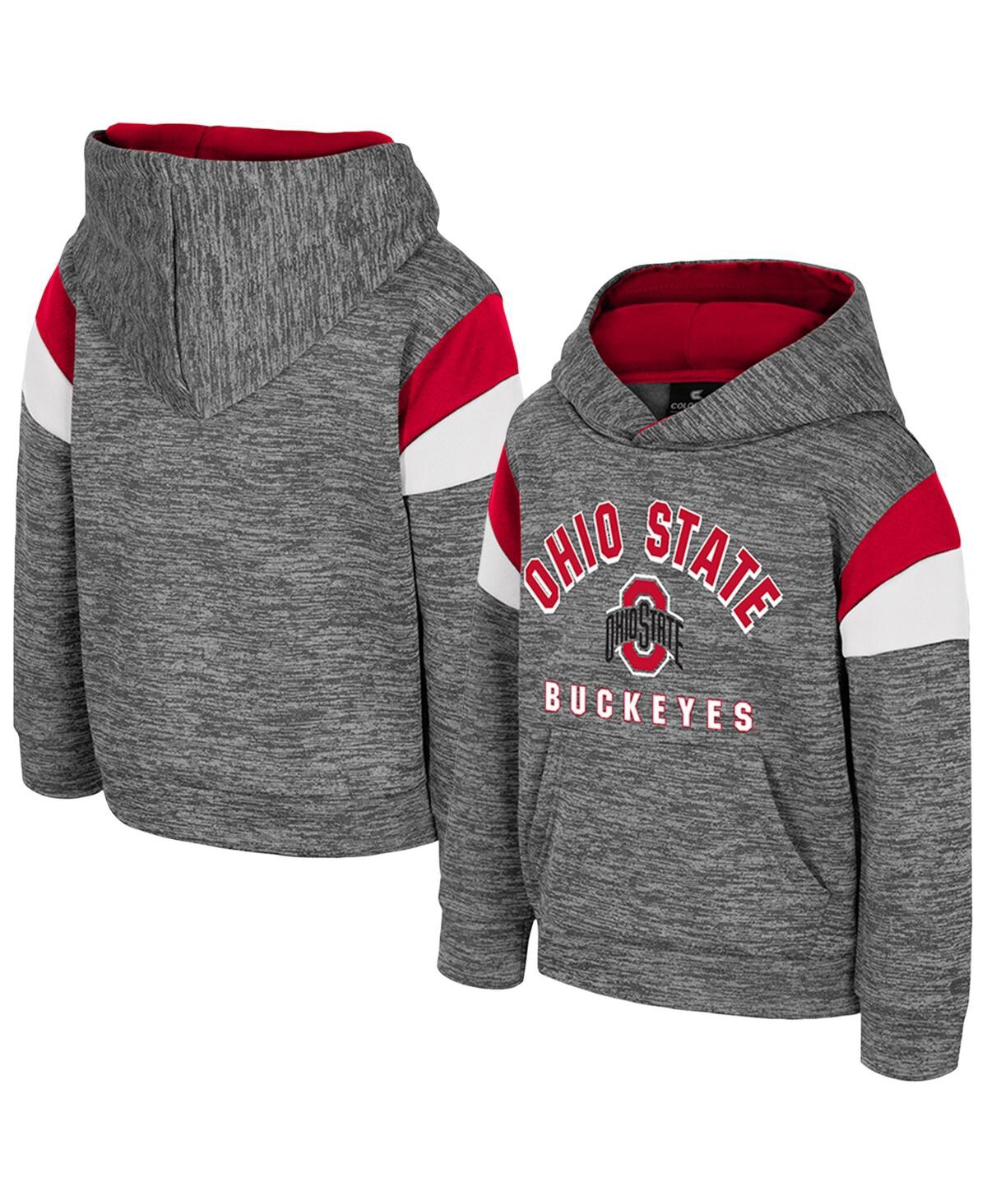Colosseum Toddler Gray Ohio State Buckeyes Wizard City Hoodie In Gray