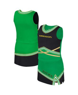 Colosseum - Big Girls 2-Piece Green Oregon Ducks Lollipop Park Cheer Set