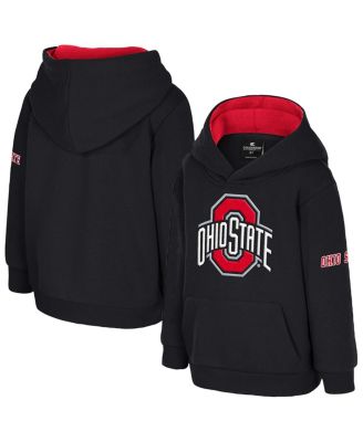Colosseum - Toddler Black Ohio State Buckeyes Big Logo Volume Fleece Pullover Hoodie