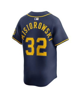 Men's Jacob Misiorowski Navy Milwaukee Brewers Alternate Limited Jersey