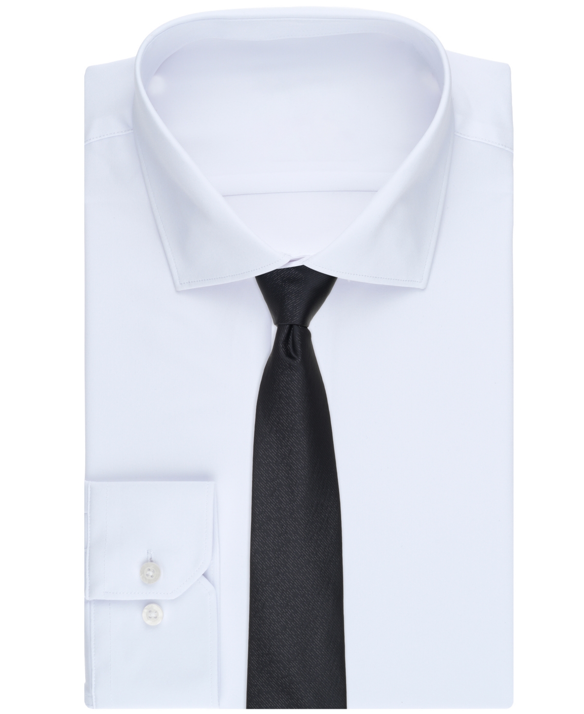 Michael Kors Men's Shiny Solid Tie In Black