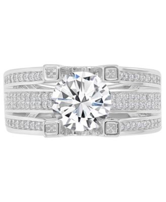 Cubic Zirconia Ring (3.46 ct.t.w.) in Sterling Silver