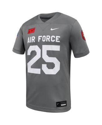 Men's 25 Gray Air Force Falcons APLS Fighting Falcon Collection Football Game Jersey