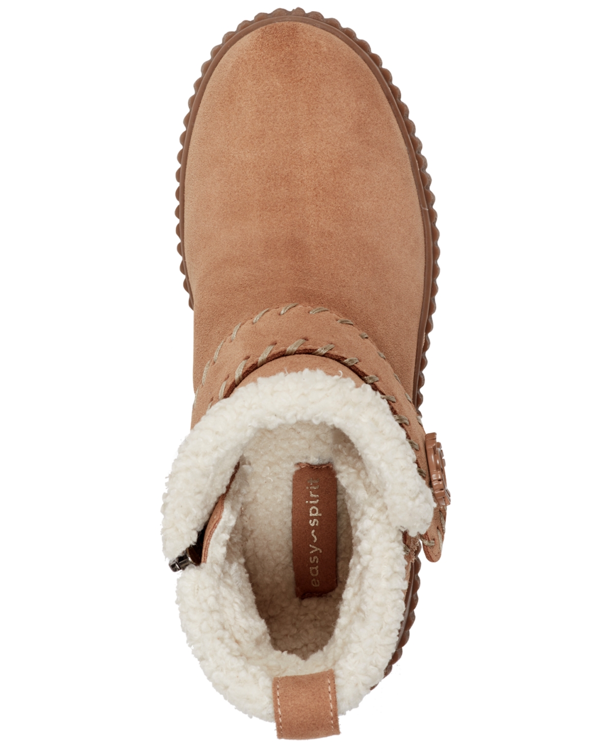 Easy Spirit Women's Brendan Cozy Waterproof Side Zip Booties In Brown