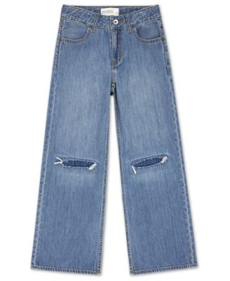 Girls' High-Rise Ultra-Wide Leg Jeans
