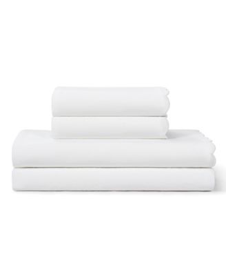 Scallop 300-Thread Count Cotton 4-Pc. Sheet Set, King