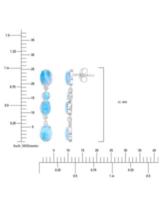 Opal (7.85 ct. t.w.) Earrings in Sterling Silver