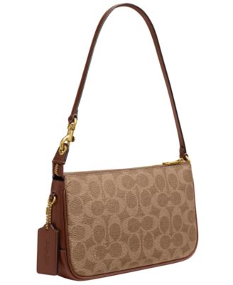 Plaza Small Signature Canvas Shoulder Bag