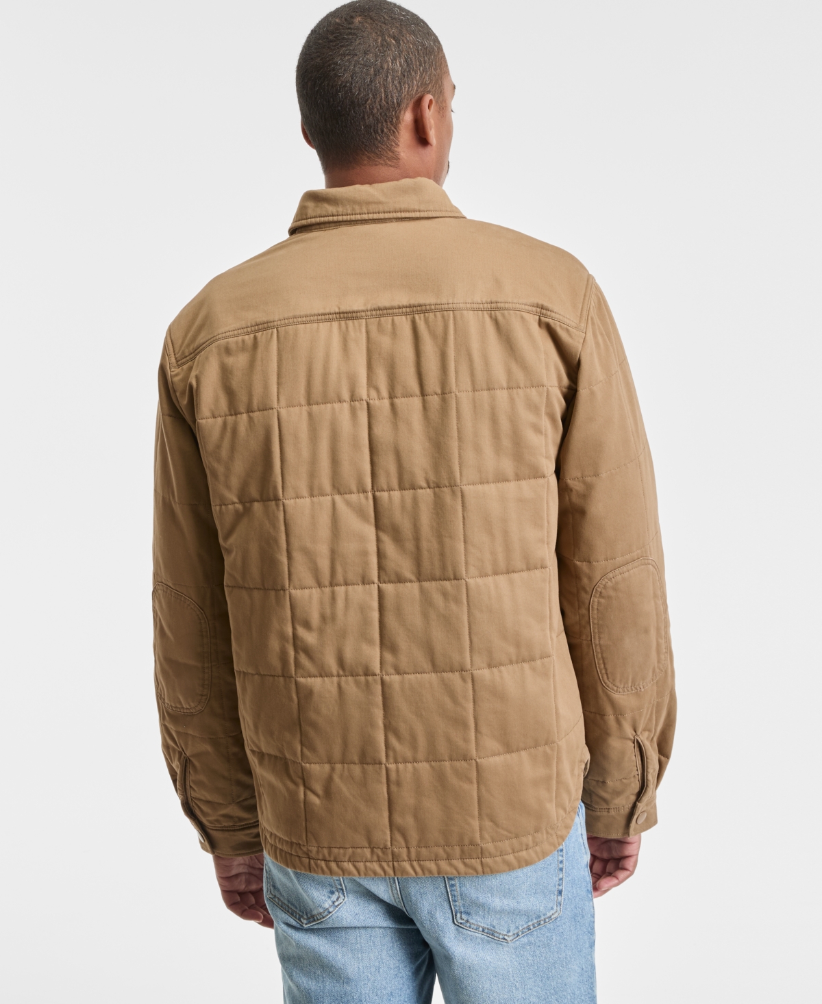 Sun + Stone Men's Mahomes Snap-Front Quilted Shirt Jacket, Macy's Exclusive