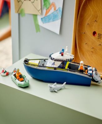 City Police Boat Chase Building Toy 60456, 264 Pieces