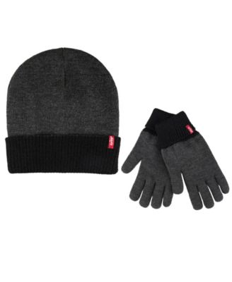 Levi's - Men's 2-Pack Fleece Ivy Beanie and Gloves Set