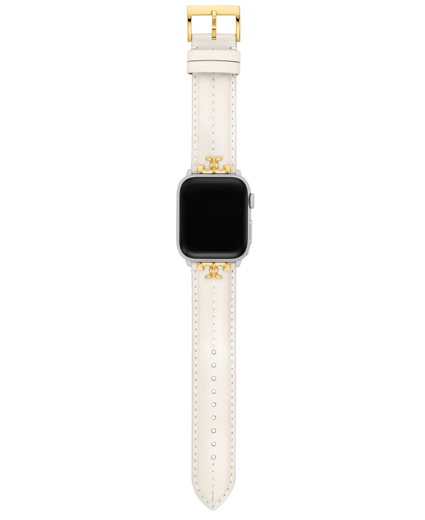 Ремешок Tory Burch кожаный Ivory для Apple Watch 38-45mm — фото 3