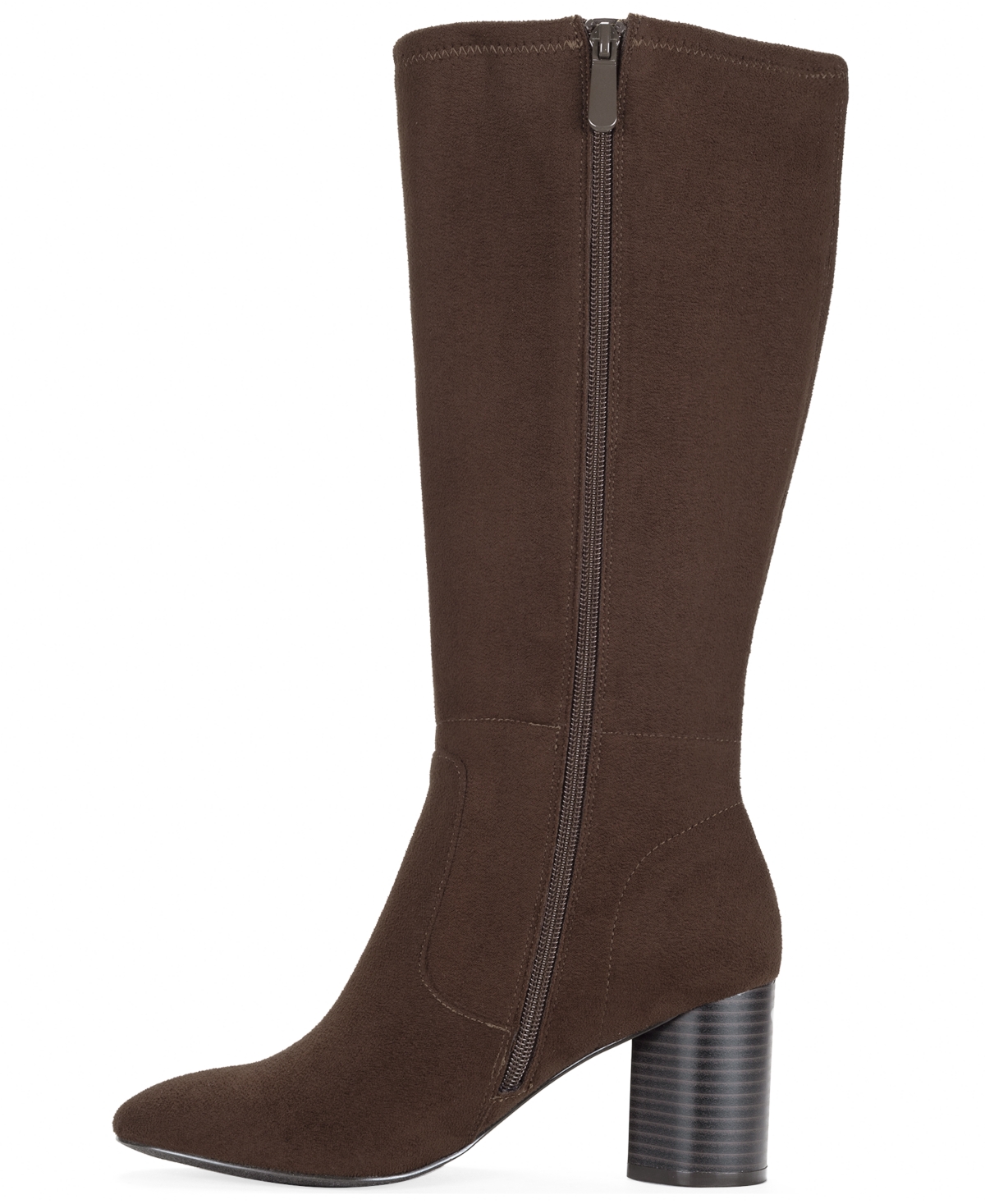 Style & Co Women's Brysonn Round Toe Boots, Macy's Exclusive In Brown