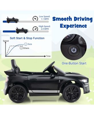 12V Licensed Ford Mustang Shelby GT500 Kids Ride on Car with Remote Control