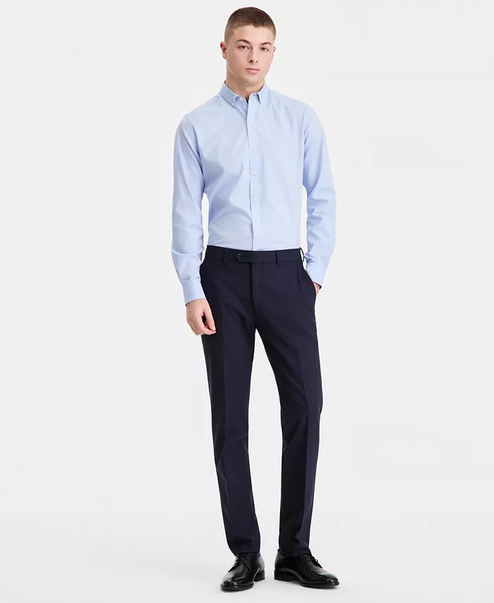 Men's Slim-Fit Wool Suit Pants - thumbnail 2