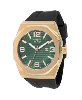 Men's 45777 Huracan Quartz 3 Hand Green Dial Watch