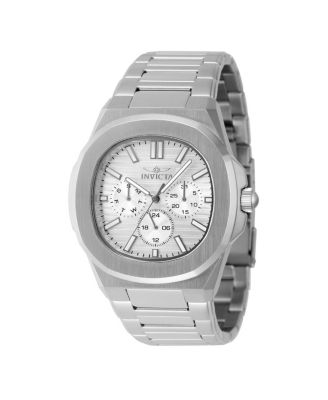 Men's 48324 Speedway Quartz 3 Hand Silver Dial Watch