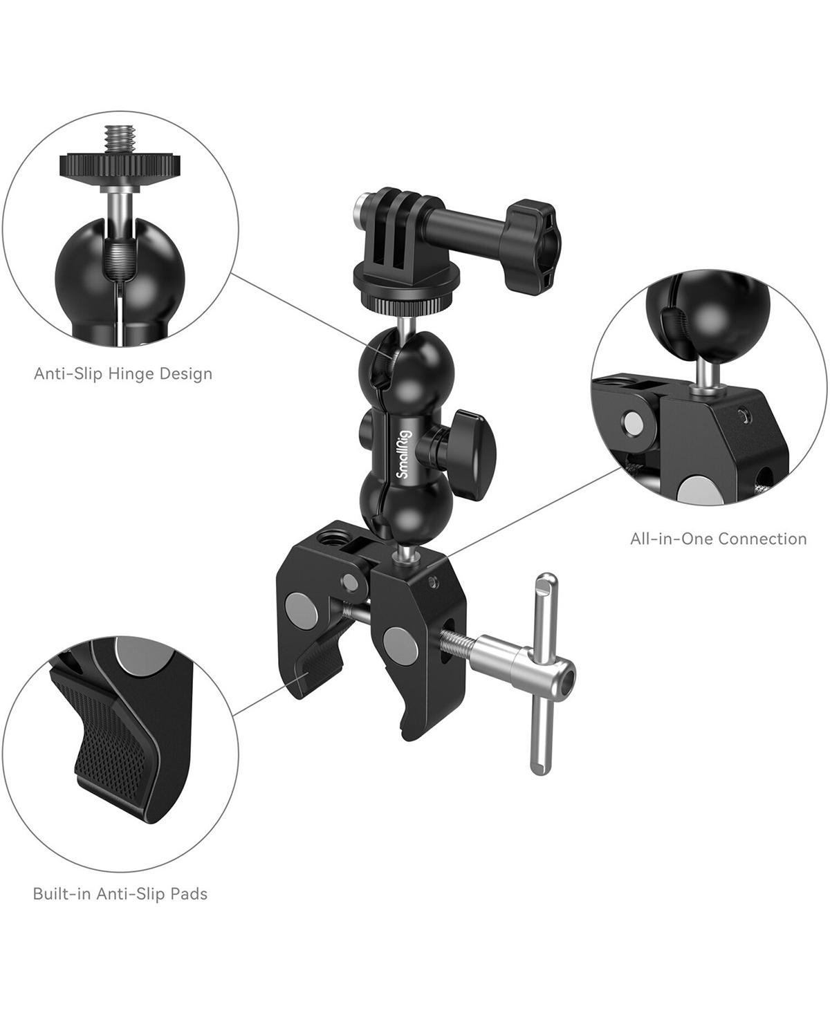 SmallRig Crab-Shaped Super Clamp with Ball Head Magic Arm