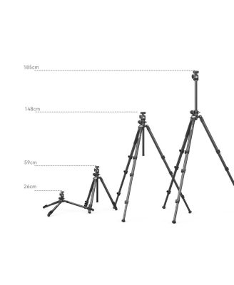 CT200 4-Section Lateral Center Column Aluminum Tripod/Monopod