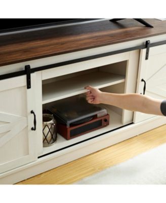 Streamdale Sliding Barn Door TV Stand for 65/70/75" TVs with Outlets