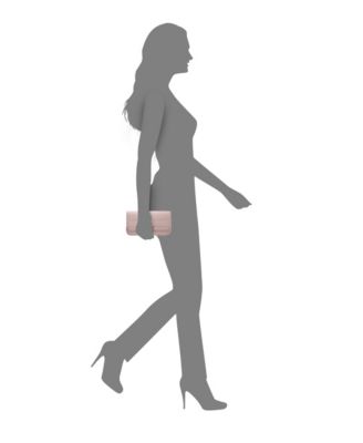 Art Deco Crystal Ornament Magnetic Snap Clutch