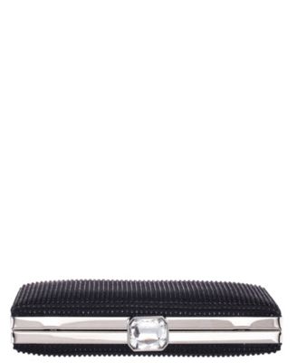 Crystal Minaudiere Lift Lock Clutch