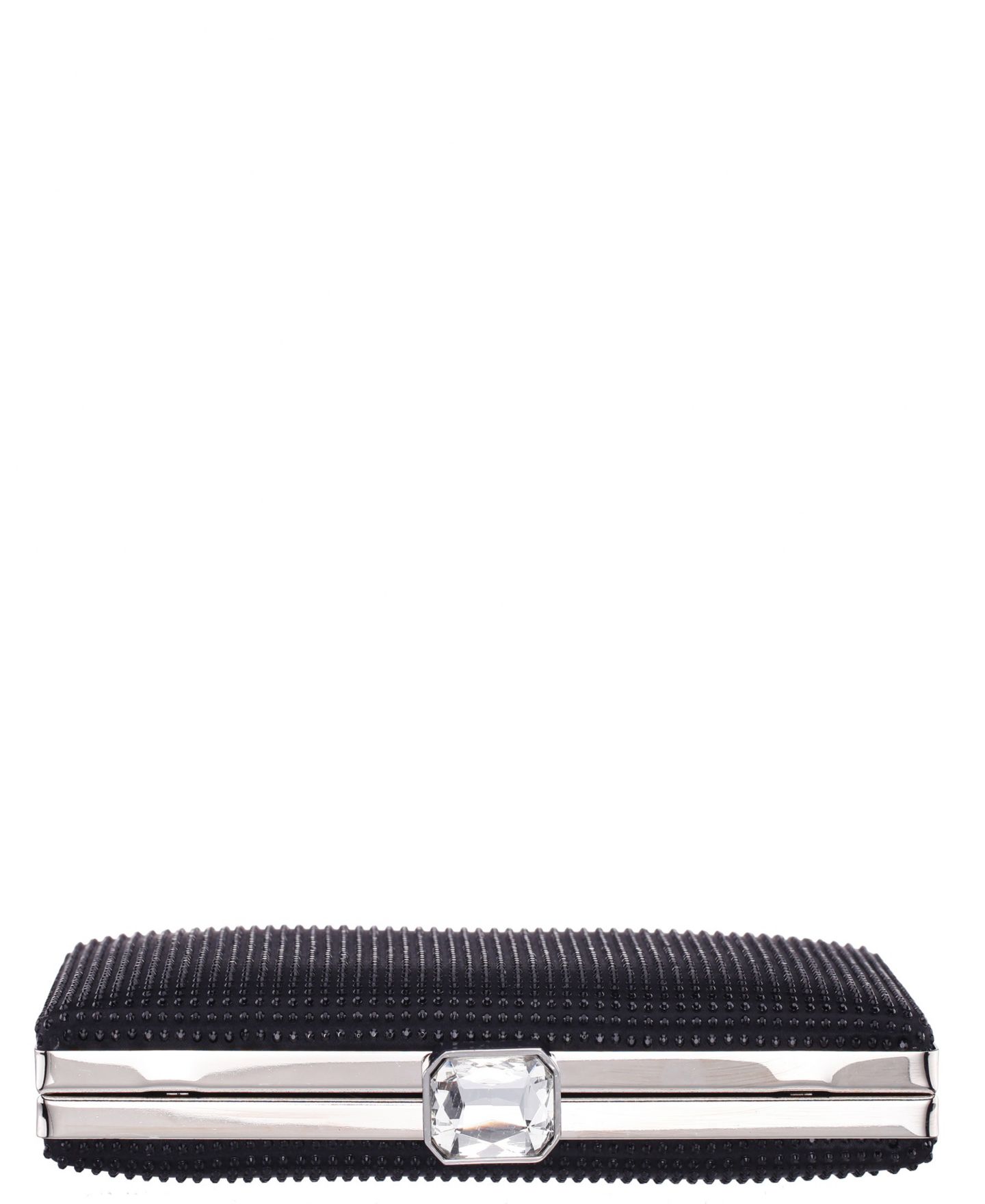 Женский клатч Nina Crystal Minaudiere Lift Lock Clutch, цвет: Чёрный — фото 3